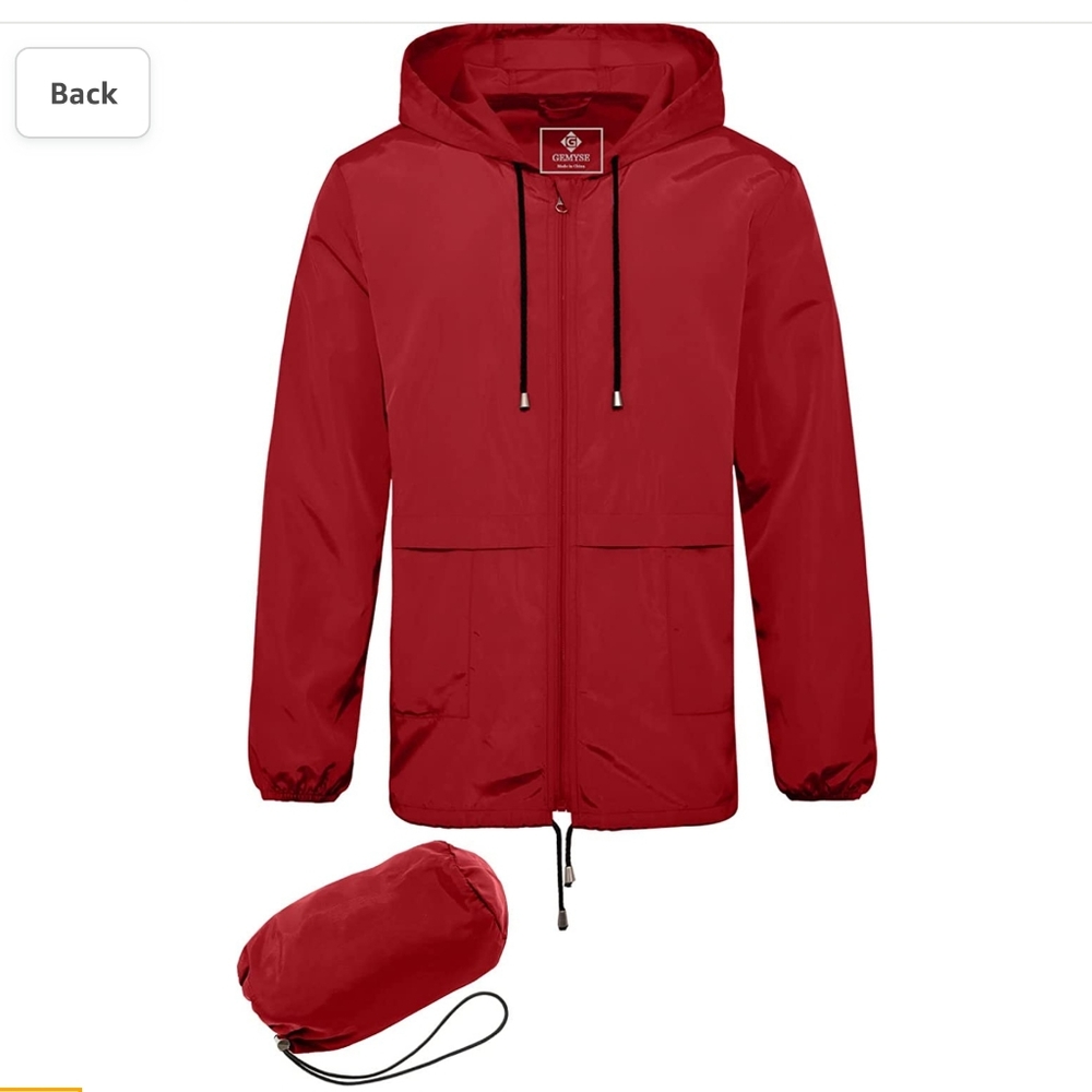 Gemyse Focus On Ski Men's Jacket Waterproof Windbreaker Hooded Small New